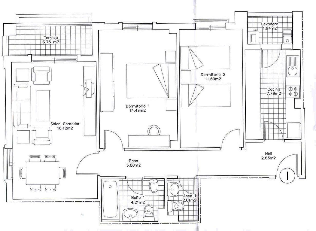 Apartamento 2 Dormitorios En La Mejor Zona De Roquetas Roquetas de Mar Luaran gambar
